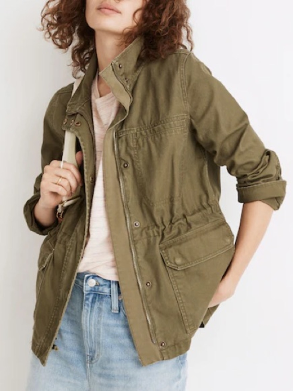 Madewell Desert Olive Utility Dispatch Jacket Size Small